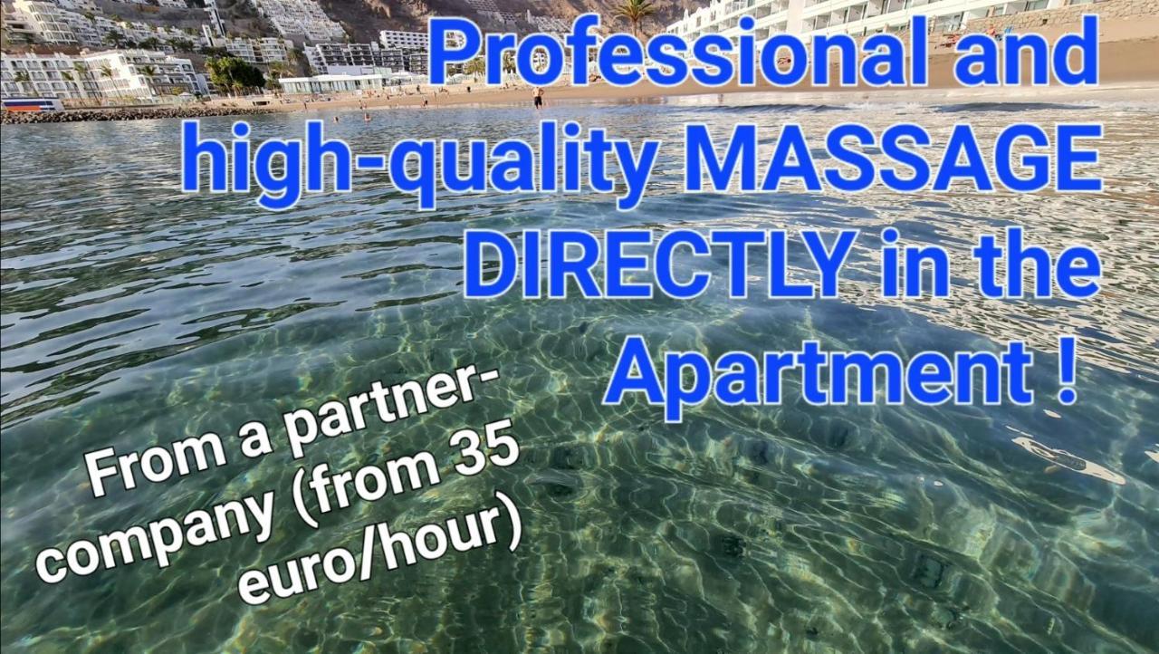 Appartamento Deluxe Seaview-Sunsets !Transfe-R Inc! Pool,2Aircond,2Tv65",600Mb Dishwasher,,2 Beaches,Anfi-View Patalavaca Esterno foto