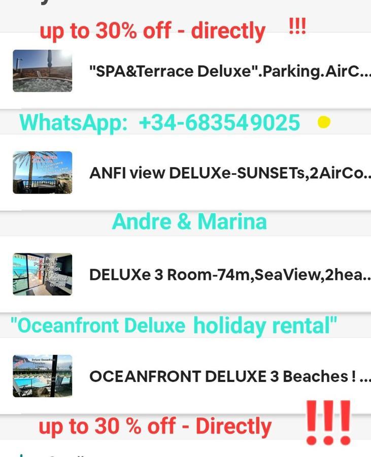 Appartamento Deluxe Seaview-Sunsets !Transfe-R Inc! Pool,2Aircond,2Tv65",600Mb Dishwasher,,2 Beaches,Anfi-View Patalavaca Esterno foto